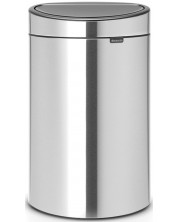 Κάδος απορριμμάτων Brabantia - Touch Bin New, 40 l, Matt Steel Fingerprint Proof -1