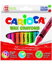 Σετ κηρομπογιές  που πλένονται  Carioca - Wax crayons, 12 χρώματα