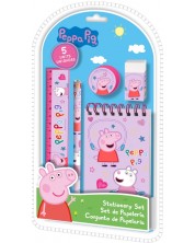 Σετ για το σχολείο Kids Licensing - Peppa Pig, 5 τεμάχια -1