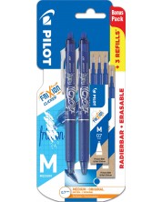 Σετ στυλό Pilot Frixion - 2 στυλό και 6 ανταλλακτικά, μπλε -1