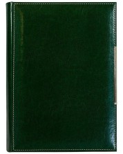 Δερμάτινο σημειωματάριο-ατζέντα  Lemax Novaskin - A5, πράσινο, Standart -1