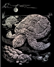 Σετ χαρακτικής Royal Holographic- Χελώνες, 20 x 25 εκ -1