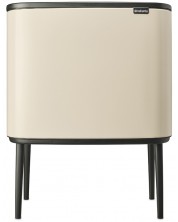 Κάδος απορριμμάτων Brabantia - Bo Touch, 3 x 11 l, Soft Beige -1