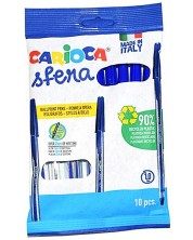 Σετ στυλό Carioca Sfera -10 τεμάχια, μπλε -1