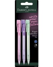 Σετ στυλό Faber-Castell Grip - 0,5 mm, 3 τεμάχια