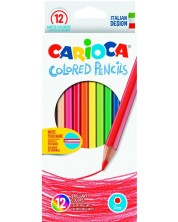 Σετ  μολύβια Carioca - Brilliant Hexagon, 12 χρώματα -1