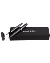Σετ στυλό και πένα Hugo Boss Contour Iconic - Σκούρο γκρι