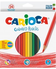 Σετ  χρωματιστά μολύβια Carioca - Brilliant Hexagon, 24 χρώματα