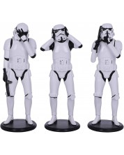 Σετ αγαλματίδια Nemesis Now Star Wars: Original Stormtrooper - Three Wise Stormtroopers, 14 εκ -1