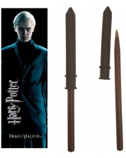 Σετ στυλό και διαχωριστή βιβλίων  The Noble Collection Movies: Harry Potter - Draco Malfoy -1