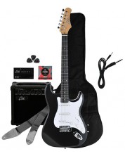 Σετ ηλεκτρική κιθάρα με αξεσουάρ EKO - EG-11, μαύρο