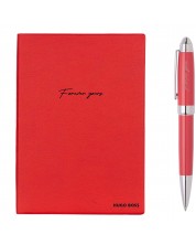Σετ σημειωματάριο και στυλό Hugo Boss - Forever Yours, A5, μαύρο -1