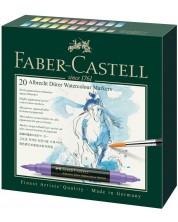 Σετ μαρκαδόροι ακουαρέλας Faber-Castell Albrech Dürer - 20 χρώματα