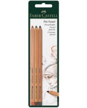 Σετ παστέλ μολύβια Faber-Castell Pitt Pastel - 3 χρώματα