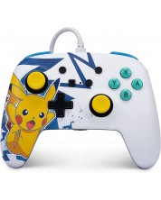 Controller  PowerA - Enhanced, ενσύρματο, για  Nintendo Switch, Pikachu High Voltage