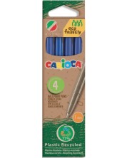 Σετ στυλό μπλε Carioca Eco Family, 4 τεμάχια -1