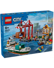 Κατασκευαστής LEGO City - Θαλάσσιο λιμάνι με φορτηγό πλοίο (60422) -1