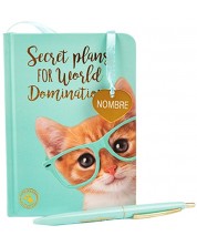Σετ σημειωματάριο με στυλό  Studio Pets -Ο Ρέι Μπεν το γατάκι, σε κουτί