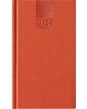 Δερμάτινο σημειωματάριο τσέπης-ατζέντα Polo - Πορτοκαλί, 2024