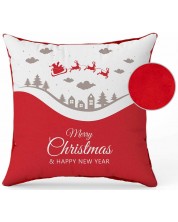 Χριστουγεννιάτικο μαξιλάρι με έλκηθρο Amek Toys - Merry Christmas -1