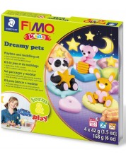 Σετ από πολυμερικό πηλό Staedtler Fimo Kids - Ονειρεμένα κατοικίδια -1