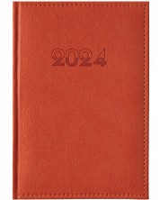 Δερμάτινο σημειωματάριο Europe A5 - Πορτοκαλί, 2024