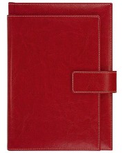 Δερμάτινο σημειωματάριο Lemax Novaskin - Κόκκινο, B5 Exclusive -1
