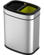 Κάδος ανακύκλωσης  EKO Europe - Oli-Cube, 2 x 10 L, χρώμιο