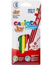 Σετ μαρκαδόροι που πλένονται Carioca Joy - 6 χρώματα