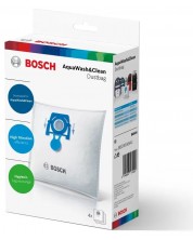 Σετ σακούλες για ηλεκτρική σκούπα Bosch - AquaWash&Clean BBZWD4BAG, 4 τεμάχια, λευκό -1