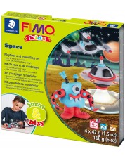 Σετ από πολυμερικό πηλό Staedtler Fimo Kids - Διαστημικό τέρας -1