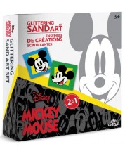 Σετ χρωματισμού με άμμο Red Castle - Mickey Mouse, με 2 εικόνες