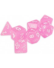 Σετ ζάρια Dice4Friends Confetti - Creamy Pink, 7 τεμάχια
