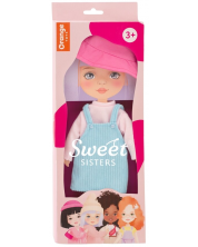 Σετ ρούχων κούκλας Orange Toys Sweet Sisters - Μπλε αμάνικο φόρεμα -1