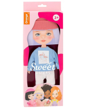 Σετ ρούχων κούκλας Orange Toys Sweet Sisters - Μπλε φούτερ -1