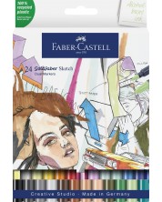 Σετ μαρκαδόρων  Faber-Castell Goldfaber Sketch - 24 χρώματα -1