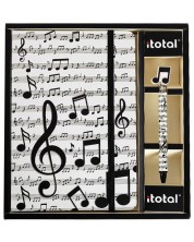 Комплект тефтер A5 και στυλό I-Total - Music