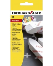 Σετ κιμωλίες  Eberhard Faber - 12 τεμάχια, λευκό -1