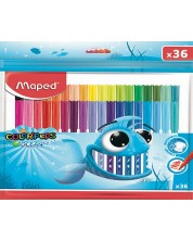Σετ μαρκαδόροι Maped Color Peps - Ocean, 36 χρώματα