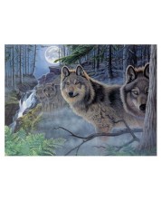Σετ ζωγραφικής με ακρυλικά χρώματα Royal - Λύκοι, 39 х 30 cm