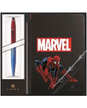 Σετ σημειωματάριο και στυλό Cross Tech2 - Marvel Spider-Man, A5