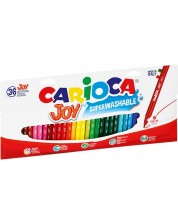Σετ μαρκαδόροι που πλένονται Carioca Joy - 36 χρώματα -1
