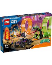 Κατασκευή Lego City - Αρένα ακροβατικών με δύο βρόχους (60339) -1