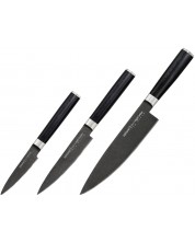  Σετ 3 μαχαίρια Samura - MO-V Stonewash, μαύρο -1