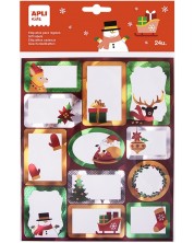 Χριστουγεννιάτικες ετικέτες   Apli Kids - Snowflake, 24 τεμάχια -1