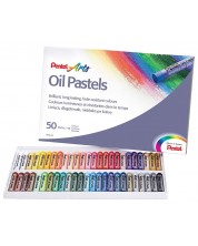 Σετ κηρομπογιές Pentel - Arts, 50 χρώματα