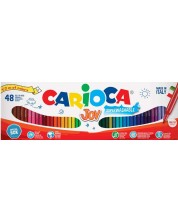 Σετ μαρκαδόροι που πλένονται Carioca Joy - 50 χρώματα -1