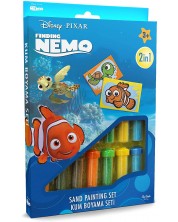 Σετ χρωματισμού με άμμο Red Castle - Nemo, με 2 πίνακες  -1