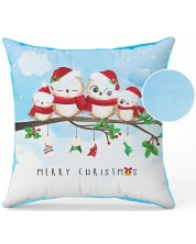 Χριστουγεννιάτικο μαξιλάρι Amek Toys - πουλάκια , 36 cm -1