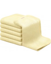 Σετ βρεφικές πετσέτες KeaBabies - Οργανικό μπαμπού, κίτρινο, 6 τεμάχια -1